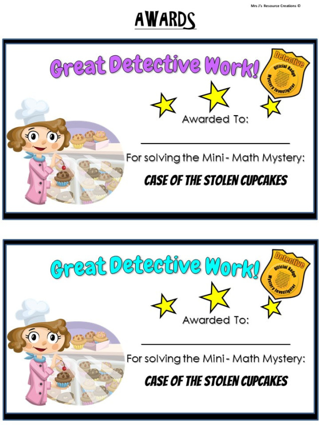 Free Mini-Math Mystery for 1st Grade - Addition Worksheet Game