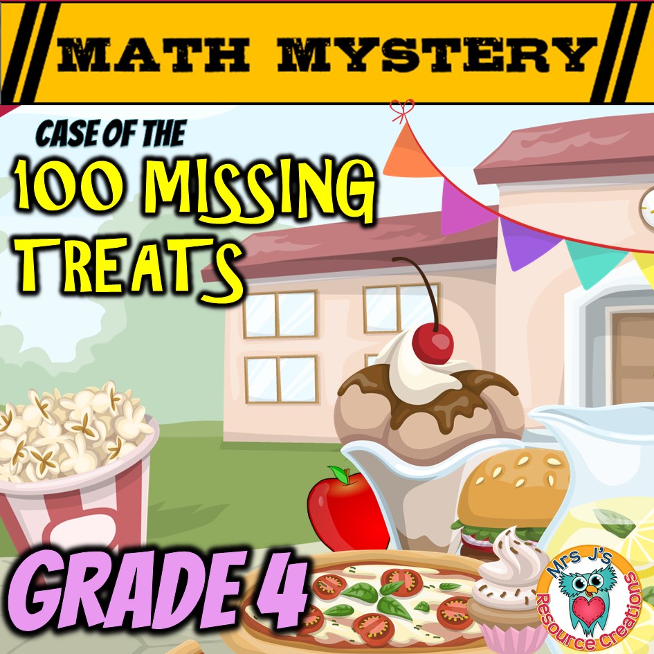 100th Day Of School Math Activity 4th Grade Math Mystery PDF Edition